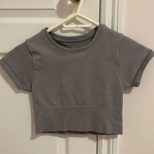 Aerie Offline sidewalk seamless cropped t-shirt